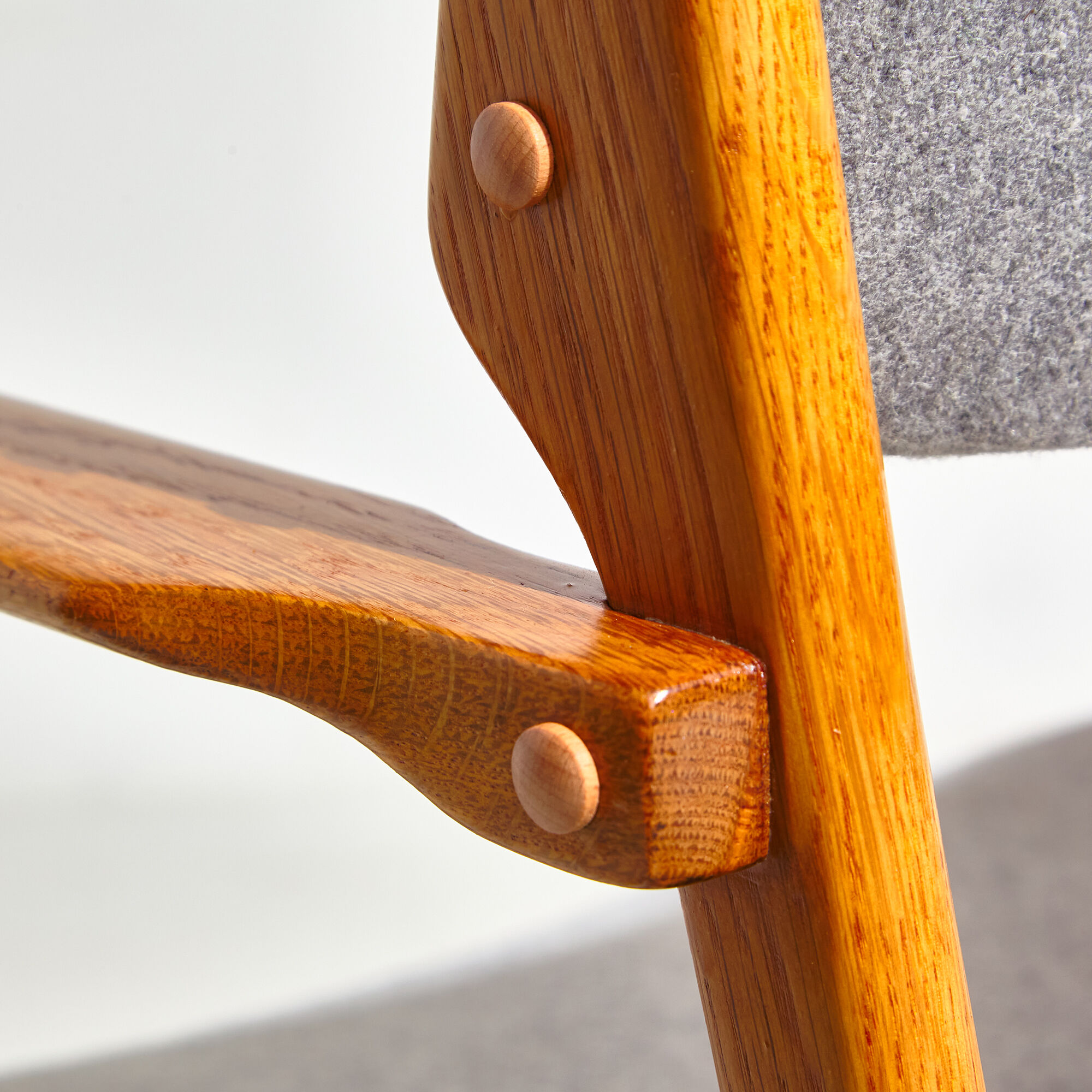Model 49 oak armchairs by Erik Buch for O.D. Møbler