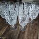 Set of 11 glasses in chiseled ancient rock crystal