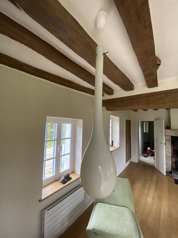 Suspension « goutte » Murano. Massimo Vignelli pour Vitosi