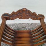 "Dagobert" folding chair with lion heads