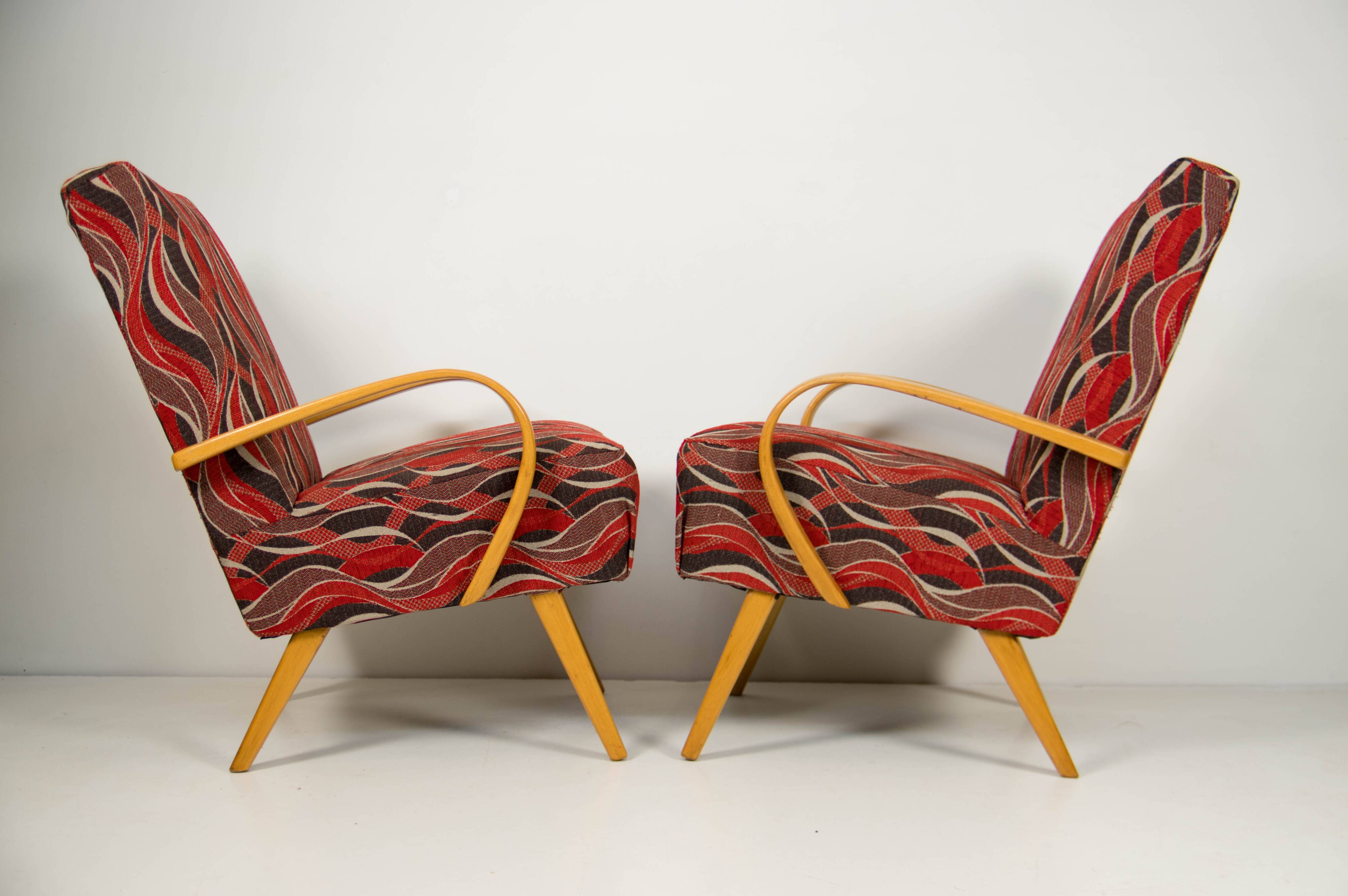 Pair of Armchairs by Jindrich Smidek, Czechoslovakia, 1960s