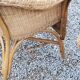 Pair of armchairs and bench in rattan and bamboo from the 60s/70s