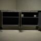 Maitland-Smith tessellated marble and brass sideboard 1980s