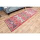 1970s Turkish Oushak Handmade Wool Cotton Pink Area Rug 103x335