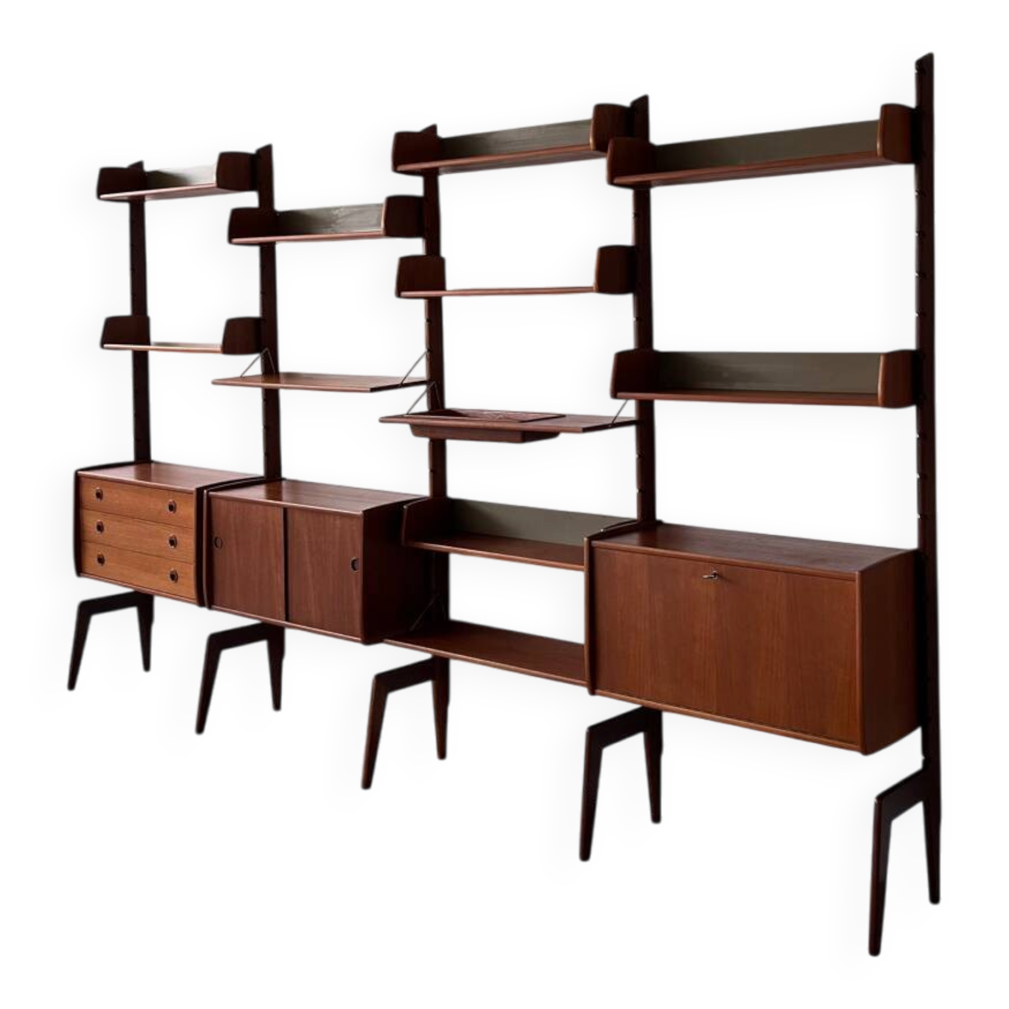 Scandinavian Mid Century Teak Bookcase, Norway 1960’s