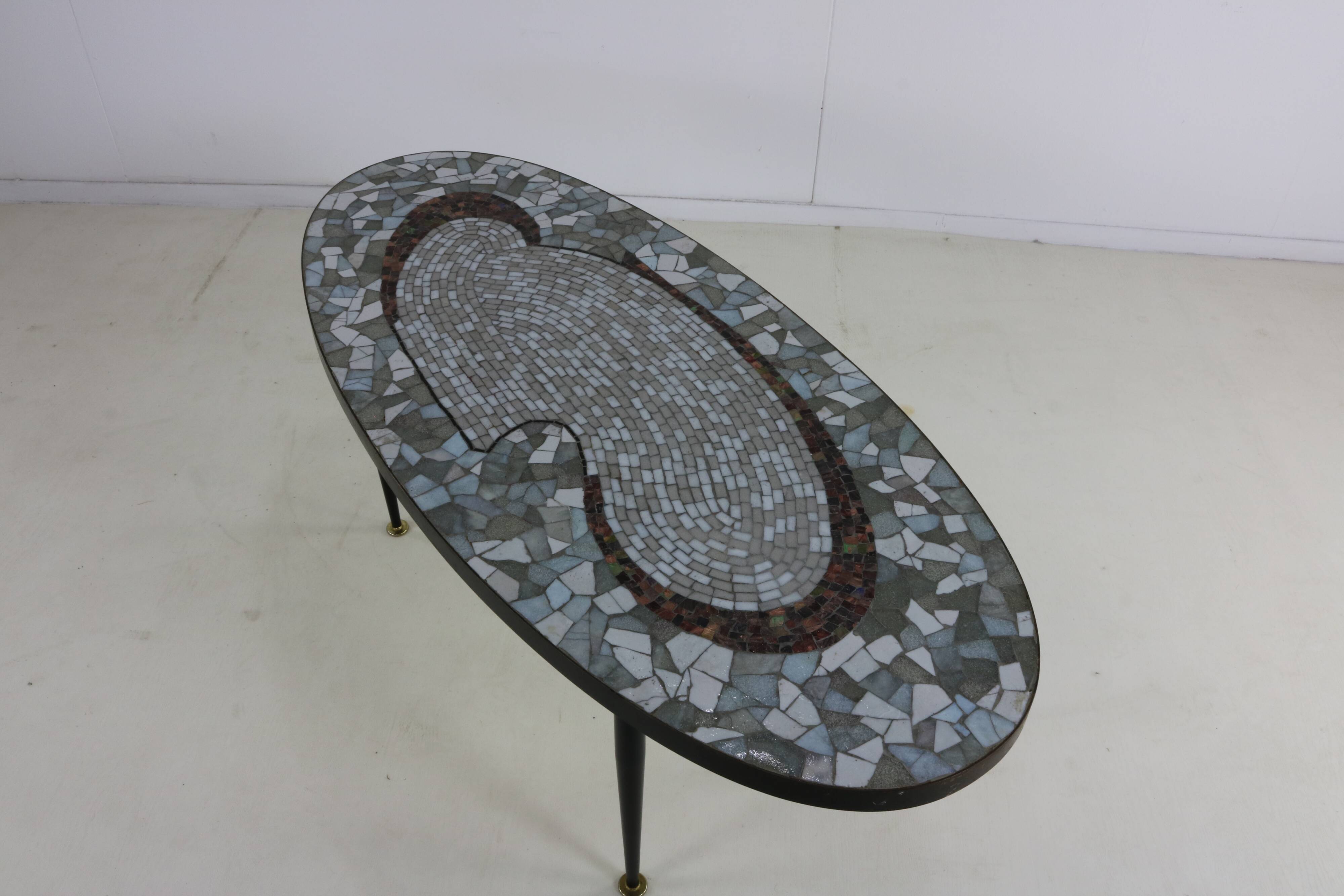 Sixties mosaic coffee table by Berthold Müller