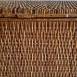 Vintage rattan trunk