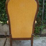 Old walnut Voltaire armchair