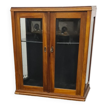 Vintage oak vitrine