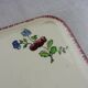 Old table mat décor Lorraine, ceramic from Gien