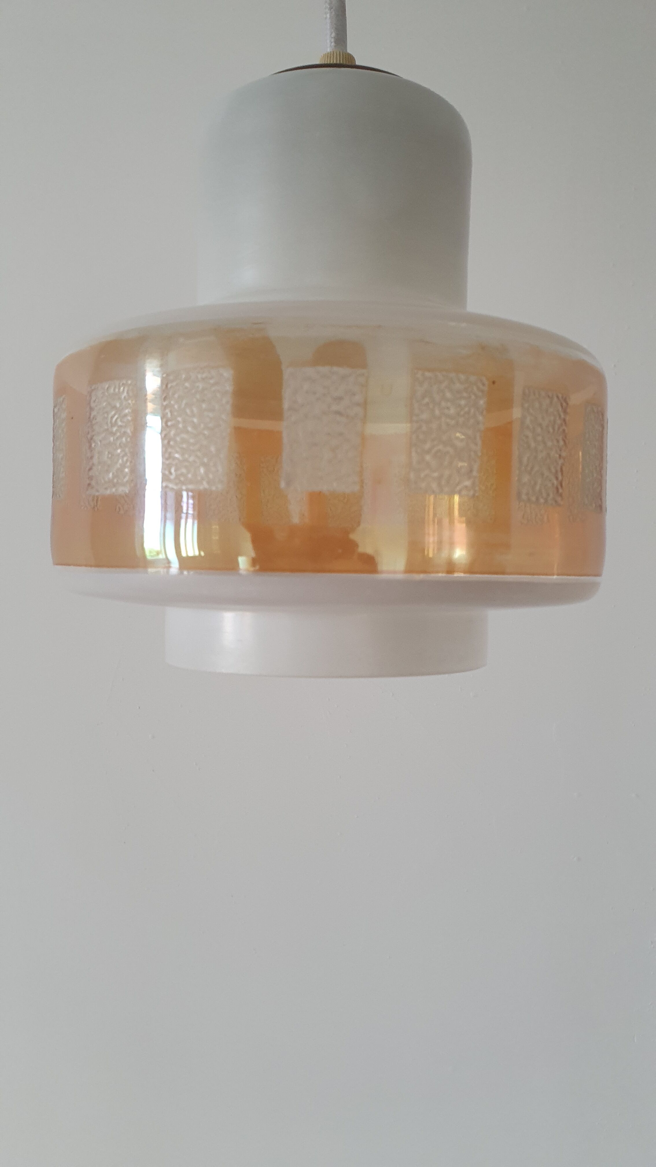 Opaline ceiling lamp 50/60s