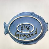 Grimaud ceramic dish, fish shape