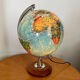 Vintage luminous earth globe