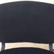 2 chaises empilables de tissus noir et bleu