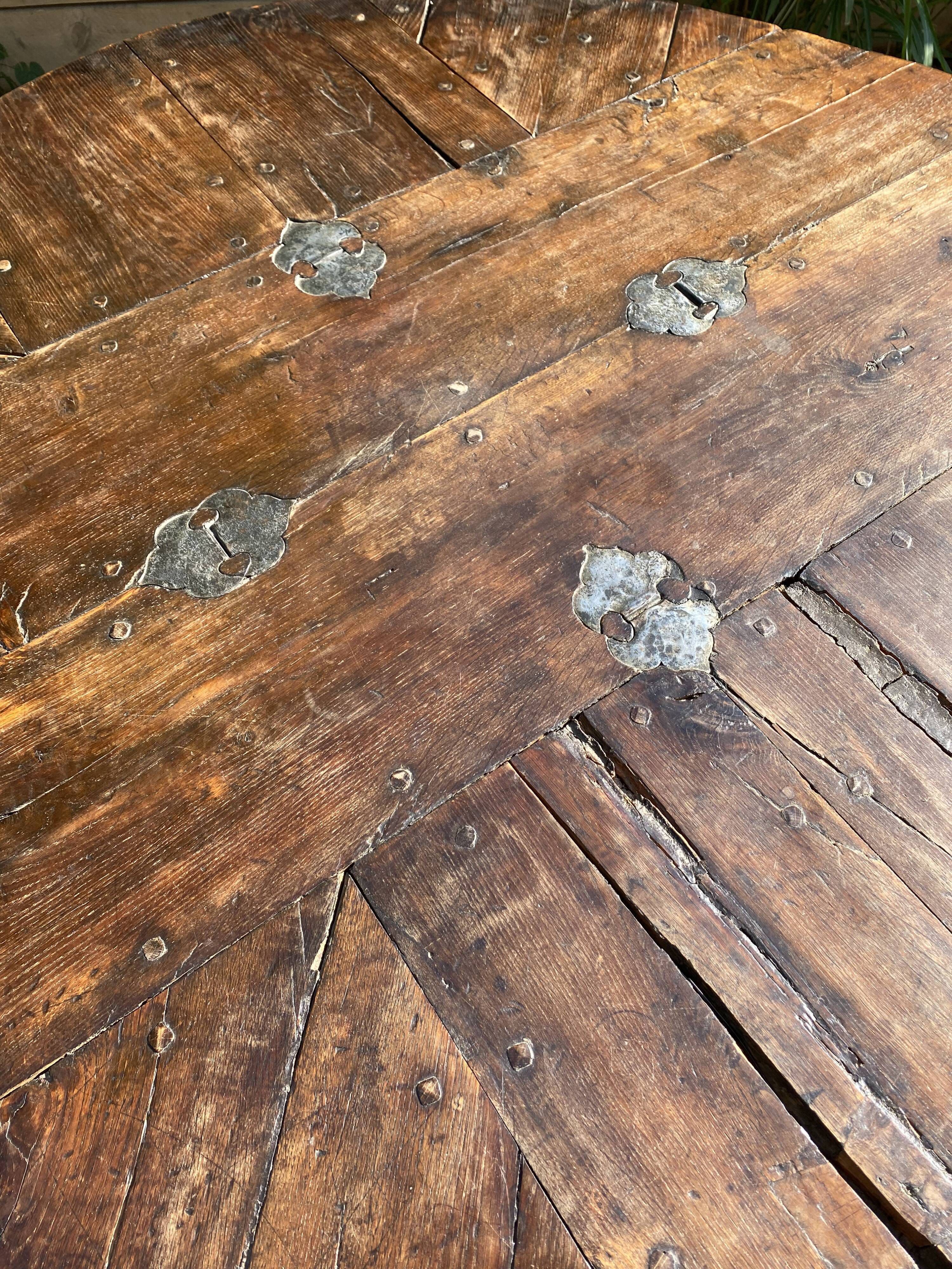 Medieval Gothic round table high period castle