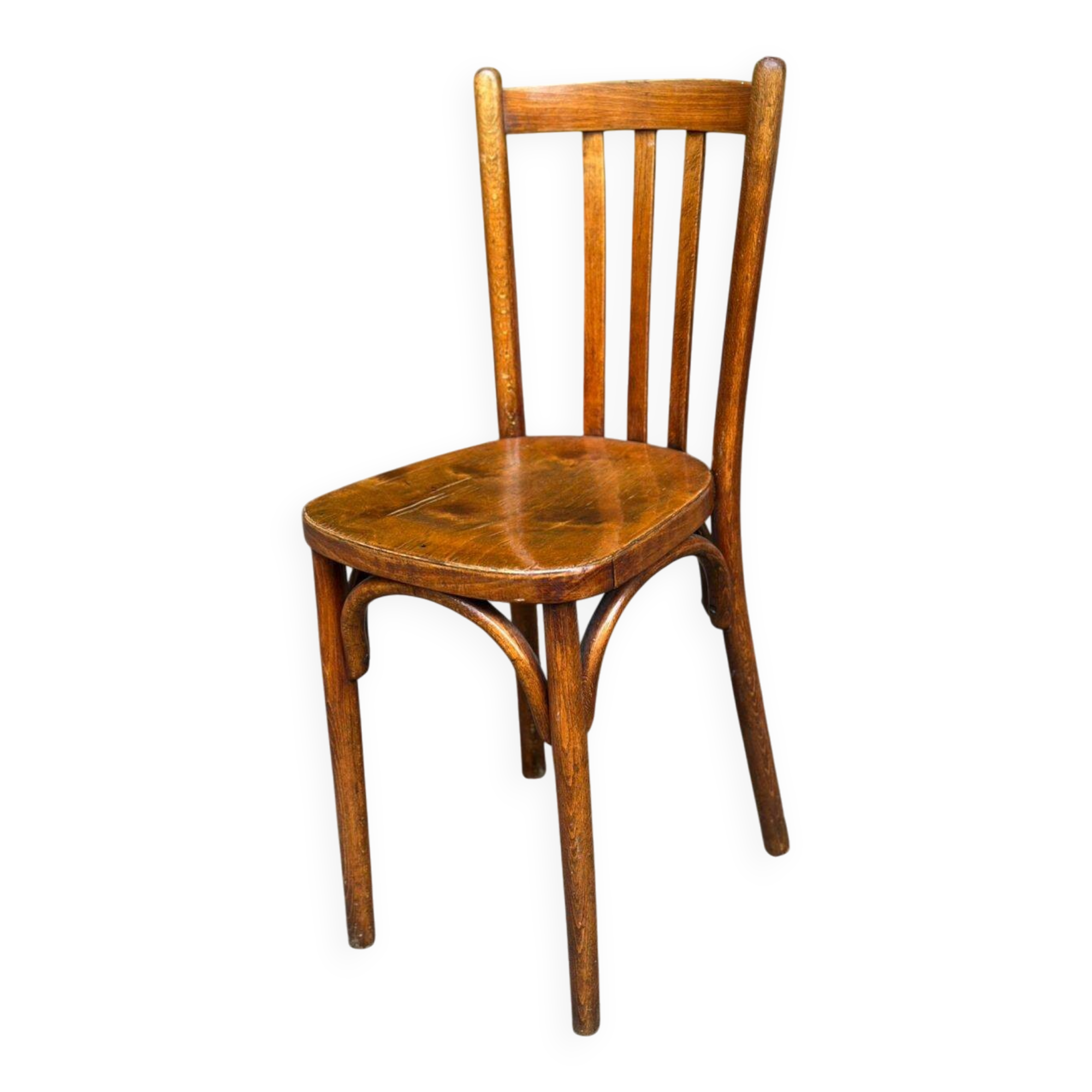 Bentwood bistro chair in Thonet style from the 19th century.