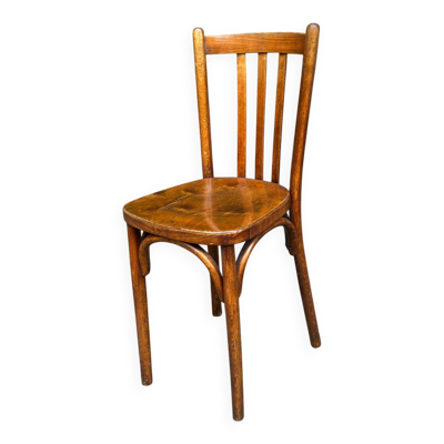 Chaise de bistrot en bois courbé style Thonet du XIXème siècle