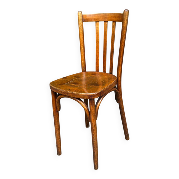 Chaise de bistrot en bois courbé style Thonet du XIXème siècle