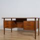 Mid-Century Freestanding Teak Desk by Arne Vodder for Sibast, 1960s
