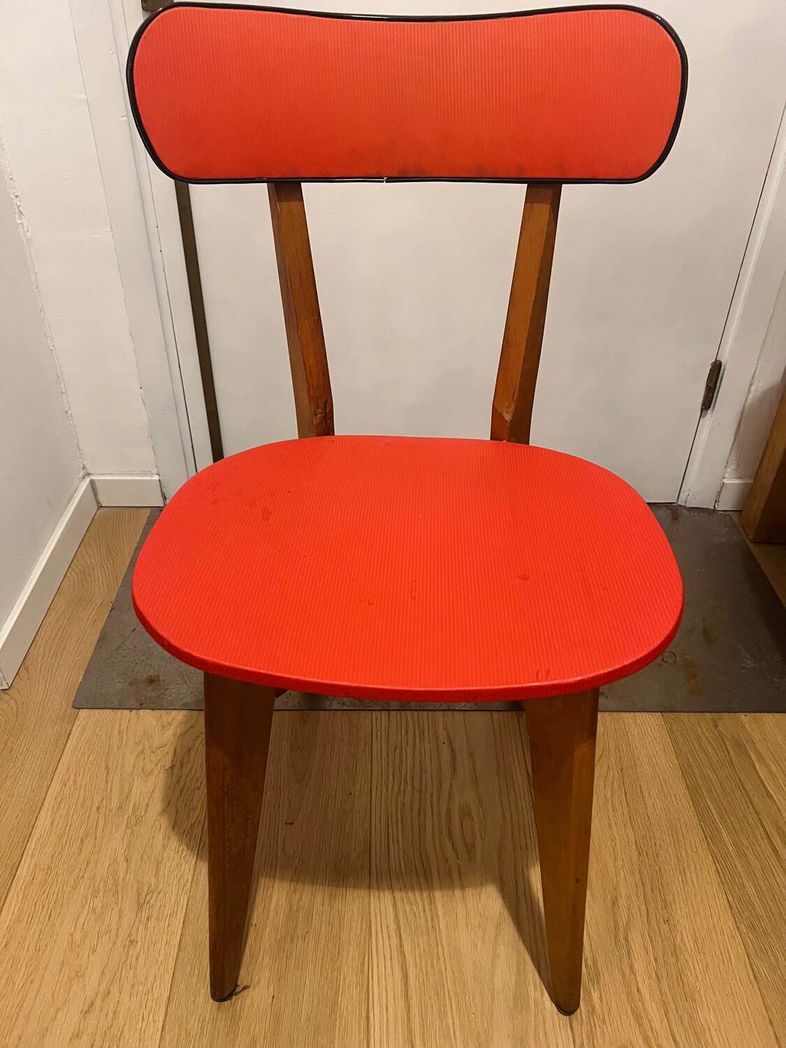Set of 4 Vintage Compass Leg Chairs 70s