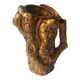 Ceramic jug resembling a tree trunk signed Aegitna Vallauris Years