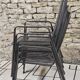 Lot 4 fauteuils vintage 1970" jardin terrase