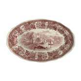 Oval flat Villeroy and Boch, model Burgenland red
