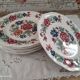 Set of 8 flat plates Sarreguemines model Vence