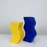 Pair of Asa vases, 80s ceramic, vintage