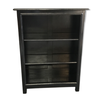 Renovated in absolute Black Oak bookcase