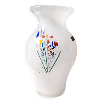 Vase Val saint lambert Studio Cristal, genummerd déc 17/86, Liège, années 80
