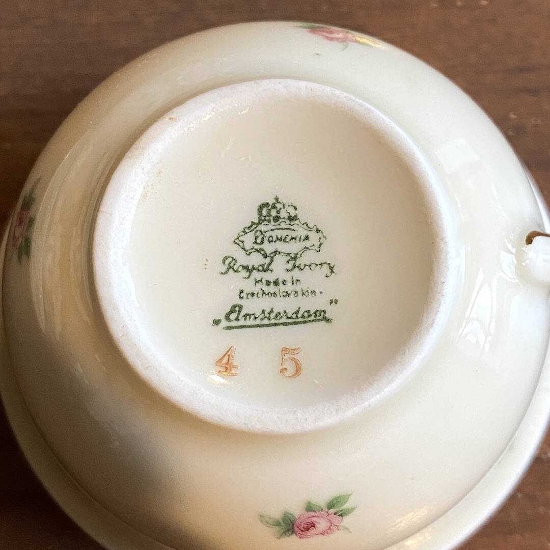 Royal Ivory Bohemia Porcelain Coffee Set