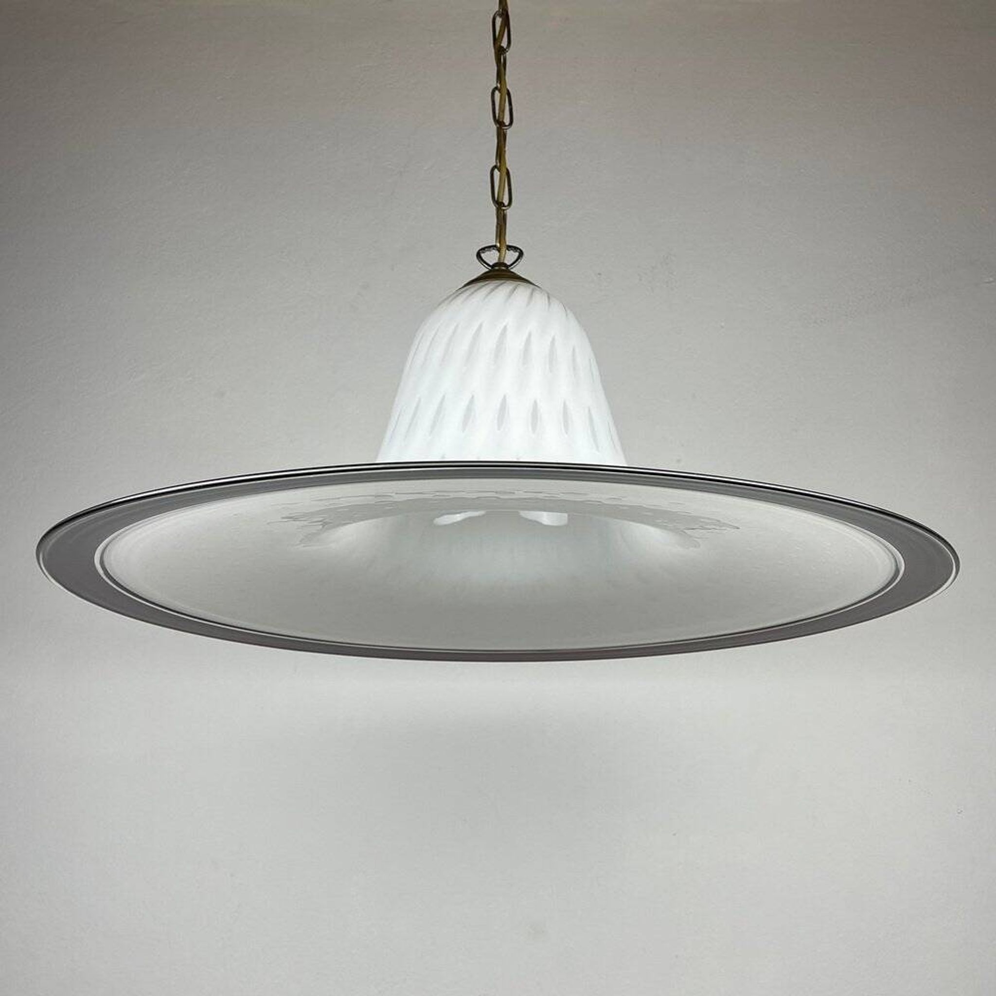 Vintage Murano glass pendant lamp from Vetri Murano, Italy, 1970s.