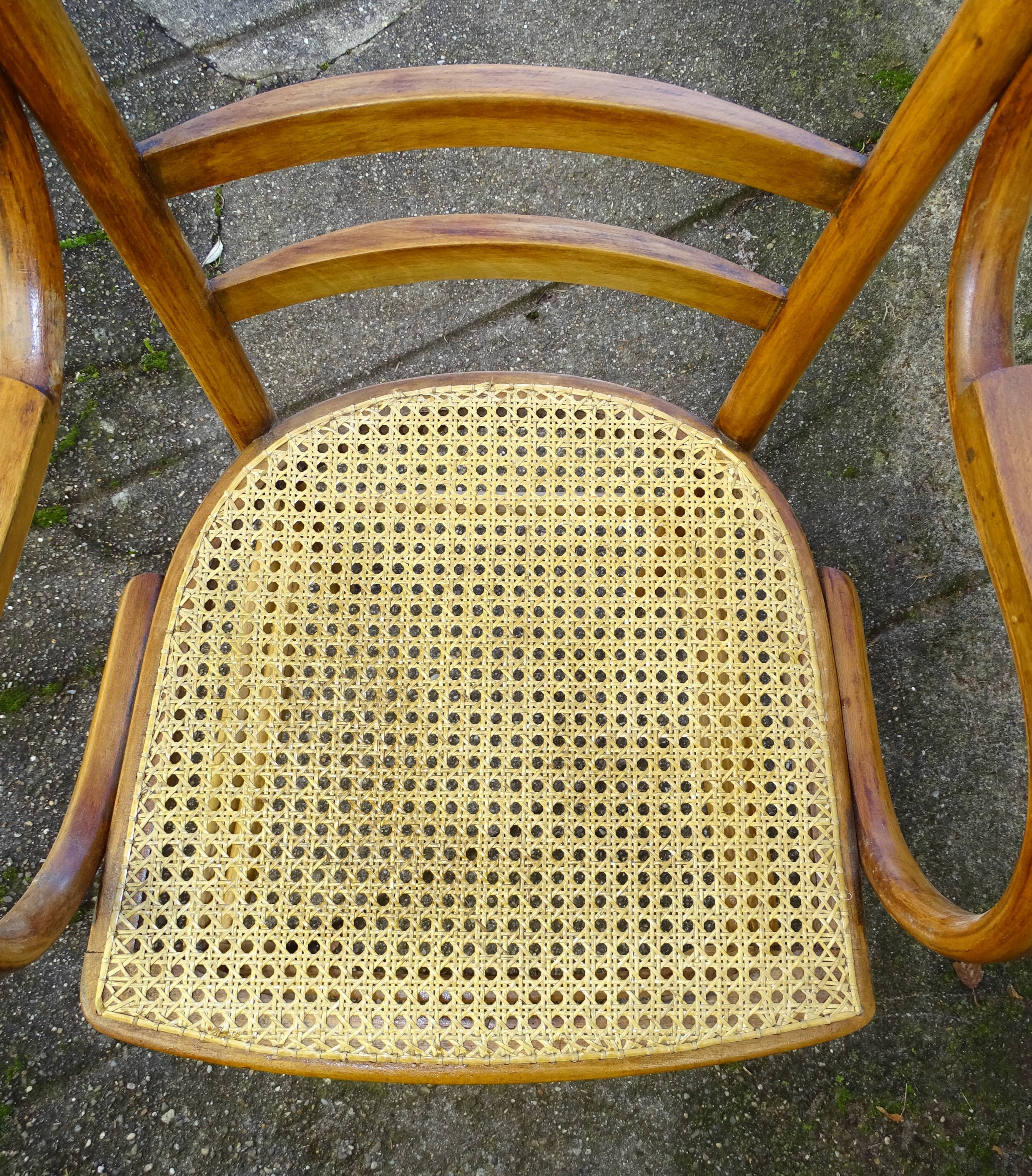 Fauteuil en bois-courbé, vers 1930