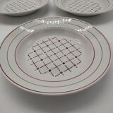 Set of 3 Betty hollow plates from the Lunéville factory