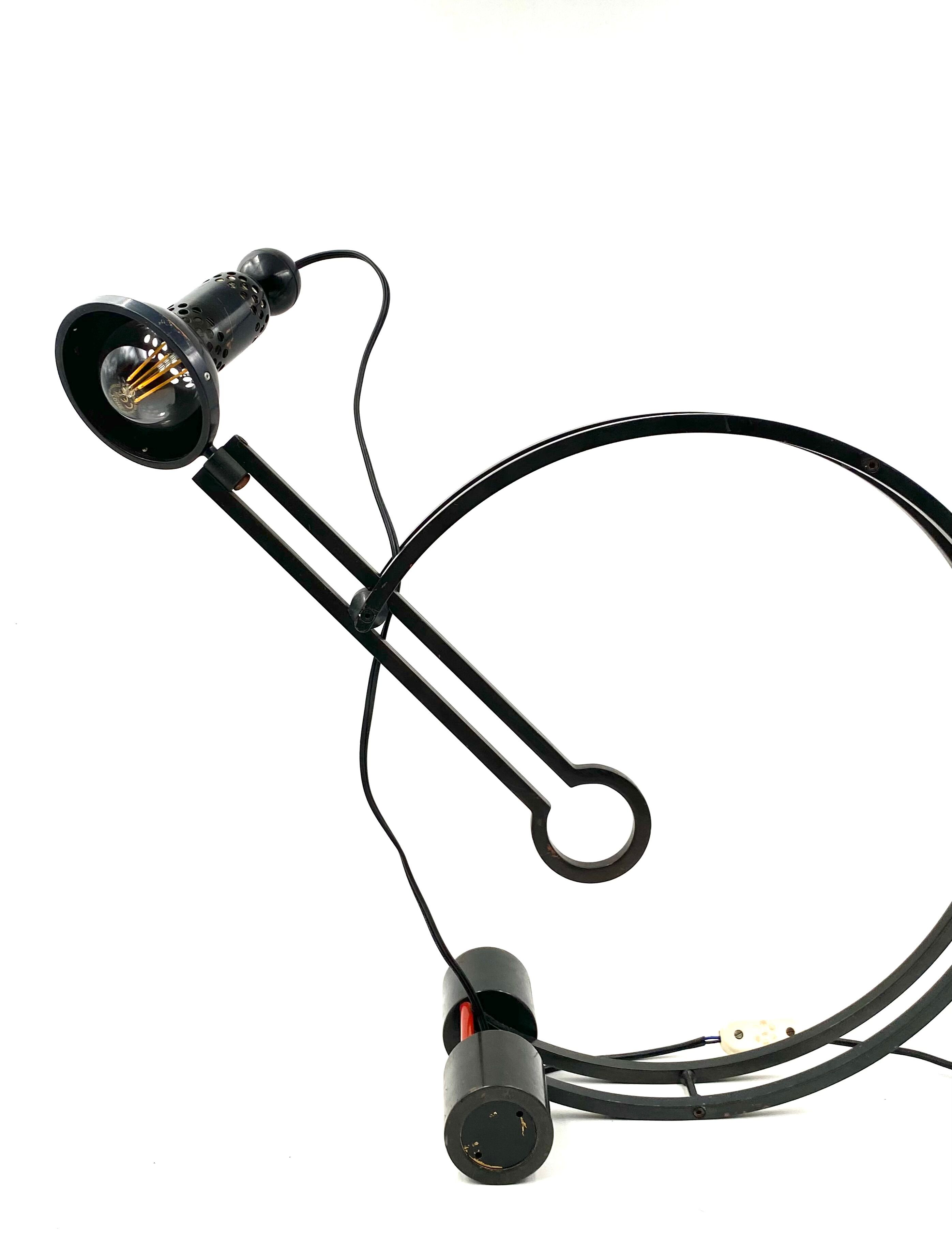 Charles Martin, Pendulum table lamp, Woka Austria 1970s