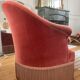 Antique pink toad armchair