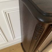 Jam cupboard, entrance furniture, antique carved solid oak occasional furniture