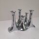 Set of 5 modular chrome candle holders WMF