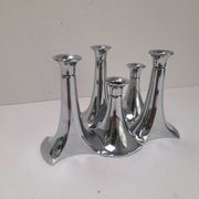 5 bougeoirs chromés modulaires WMF