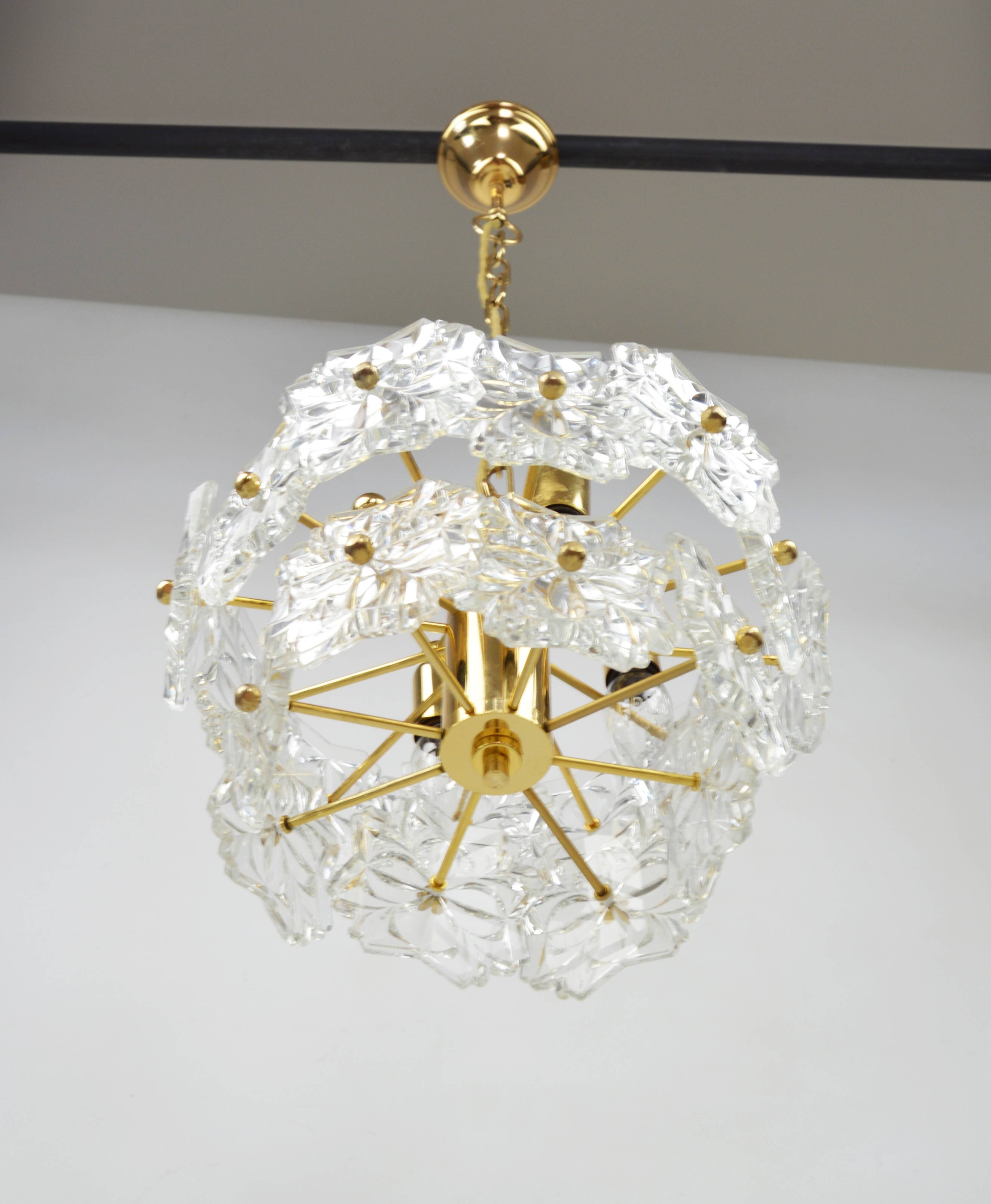 Lustre en cristal Kinkeldey, années 1970