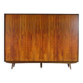 Large mid century modern 5-door wardrobe in rosewood, 1960s