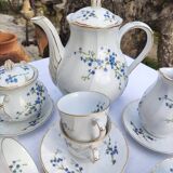 Coffee service - Bernardaud for Limoges - model " Myosotis "