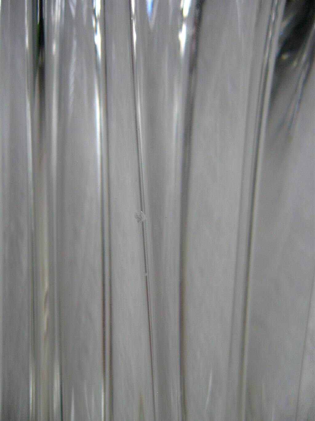 Designer crystal vase, 70s