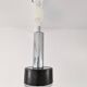 Metal and bubbled glass pendant light, Staff design, 1970s
