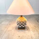 Vintage Italian ceramic artichoke table lamp, 1960s
