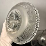 4 Baccarat plates in Greek key pattern 19th century