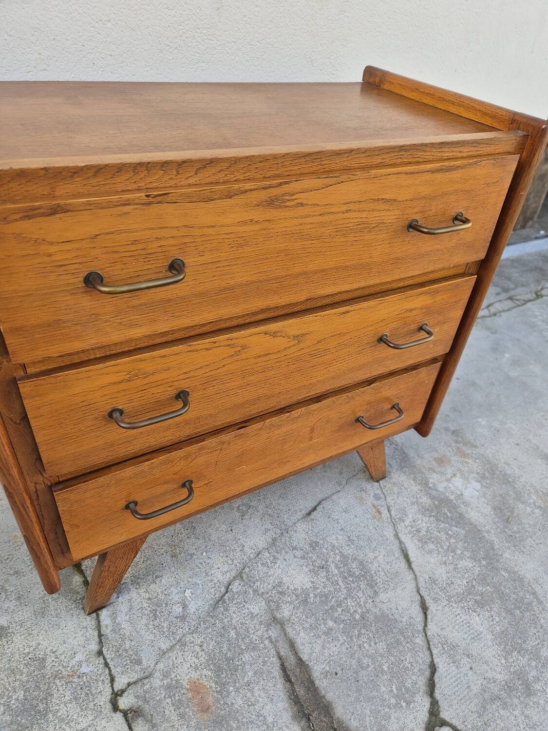 Commode vintage design pieds compas 1950s