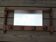 Vintage wooden wall coat rack with mirror and hooks, French, 3529
