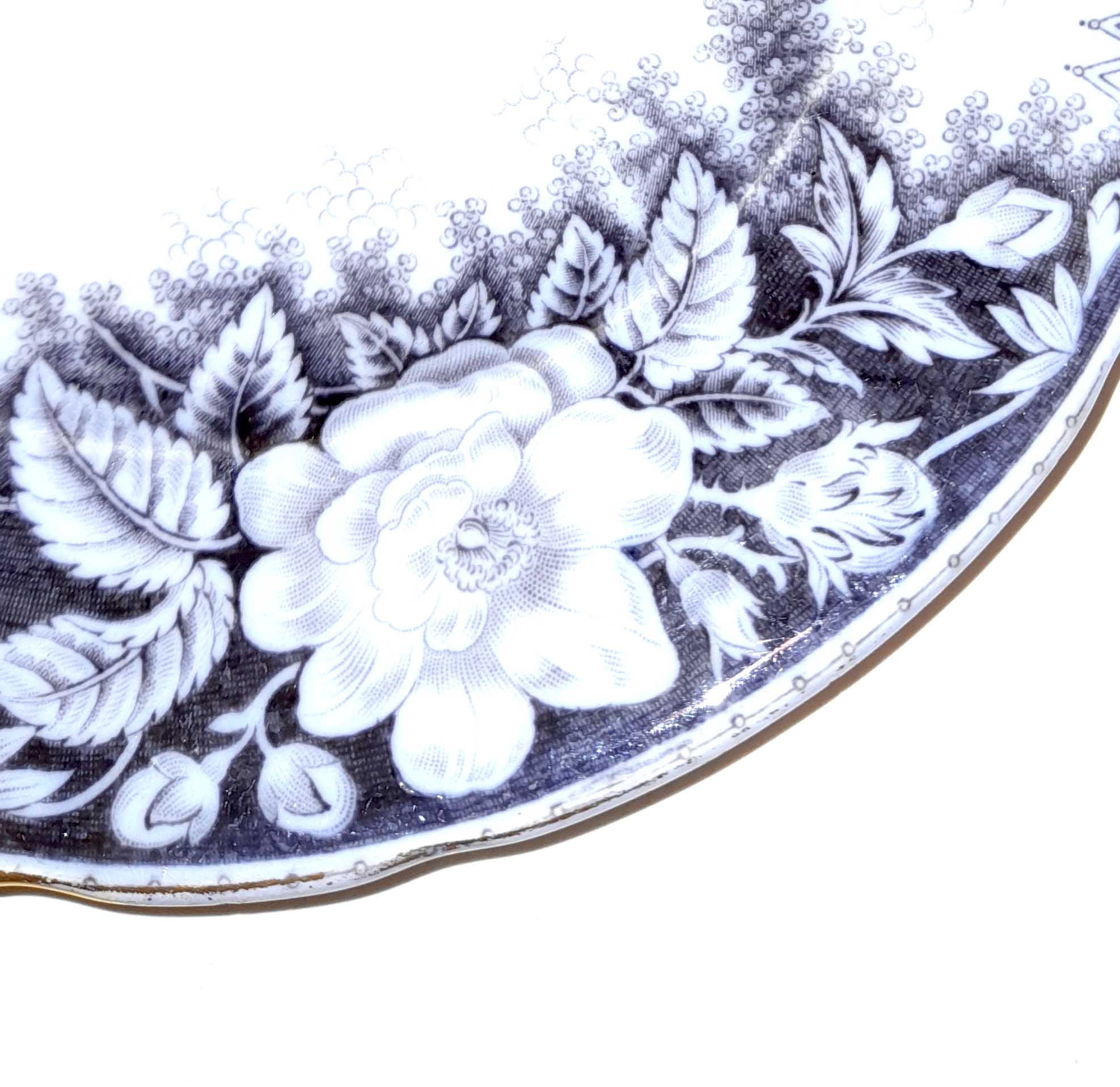 Set of 3 dessert plates Jardinière de Sarreguemines U&C 1900